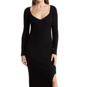 NEW with TAGS PAIGE Minette Long Sleeve Ribbed Knit Maxi Dress size Medium